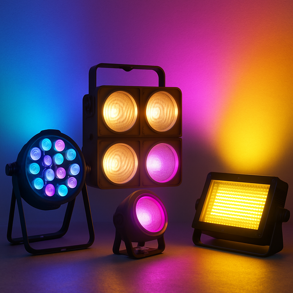 Confraternizações com iluminação e estrutura